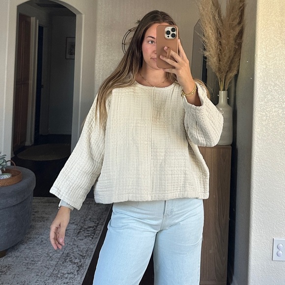 Eli & Barry Quilted Cotton Pullover - Picture 2 of 11